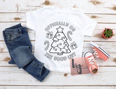 Youth Christmas coloring shirt