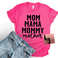 Mom titles tee